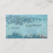 カラフルなヒツジおよび曇り空の名刺 名刺 (裏面)