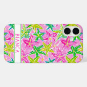 カラフルなヒトデのモノグラム Case-Mate iPhoneケース (裏面 (横))