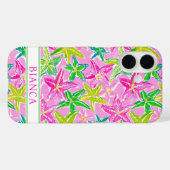 カラフルなヒトデのモノグラム Case-Mate iPhoneケース (裏面 (横))