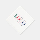 カラフルなビジネス ロゴ カンパニー イベント ミニマリスト スタンダードカクテルナプキン (角)