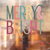 カラフルなビジネス ロゴ 楽しい 明るい ホリデー ウィンドウサイン (シート2)