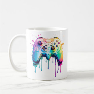 カラフルなビデオゲーム愛好家のためのゲーマーグラフィックビデオゲーム コーヒーマグカップ