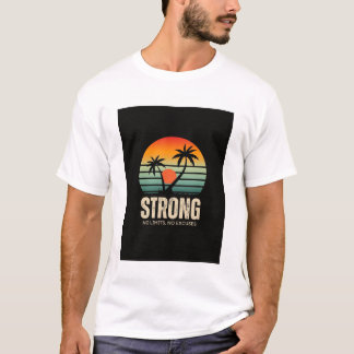 カラフルなビンテージサンセットプリントTシャツ Tシャツ
