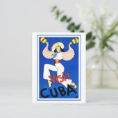 カラフルなビンテージ 訪れる キューバのダンサー ポストカード (スタンド正面)