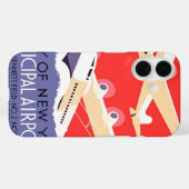 カラフルなビンテージWPA飛行機 Case-Mate iPhoneケース (裏面 (横))