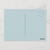 カラフルなビーチの夕焼けの葬儀 ポストカード (裏面)