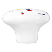 カラフルなビーチパラソルおよびビーチボールのカスタム セラミックノブ (側面)