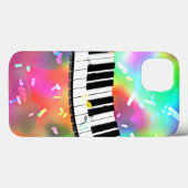 カラフルなピアノの鍵盤 ミュージックテーマ Case-Mate iPhoneケース (裏面 (横))
