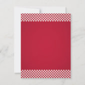 カラフルなピザ子供の誕生日のパーティー 招待状 (裏面)