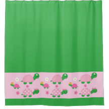 カラフルなピンクのかわいいアオウミガメ