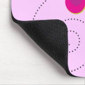 カラフルなピンクの第2等級の先生のマウスパッド マウスパッド (コーナー)