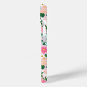 カラフルなピンクの花園のモノグラム Case-Mate iPhoneケース (裏面 / 左)