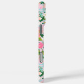 カラフルなピンクの花園 モノグラム Case-Mate iPhoneケース (裏面 / 右)