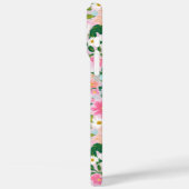 カラフルなピンクの花園 モノグラム Case-Mate iPhoneケース (裏面 / 左)
