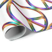 カラフルなピースサイン ラッピングペーパー (ロールコーナー)