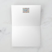 カラフルなピースマーク カード (内部)