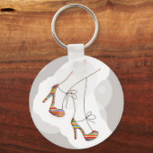 カラフルなファッションシューズ キーホルダー (正面)