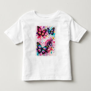 カラフルなファンタジーなストリートアートスタイル トドラーTシャツ
