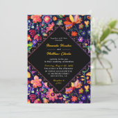 カラフルなフィエスタのウェディング招待状 招待状 (スタンド正面)