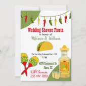 カラフルなフィエスタをテーマにしたウェディングパーティーの招待状 招待状 (正面)