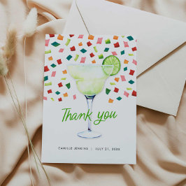 カラフルなフィエスタ ブライダルシャワー 感謝カード