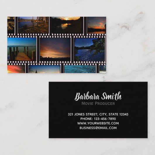 カラフルなフィルムは映画制作者を除去します 名刺 (正面/裏面)