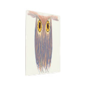 カラフルなフクロウの水彩画 メタルプリント (3/4)