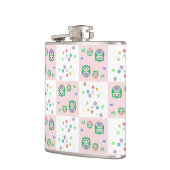 カラフルなフクロウパターン子供への2 フラスク (左)