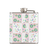 カラフルなフクロウパターン子供への2 フラスク (裏面)