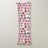 カラフルなフクロウパターン子供への2 ボディピロー (正面縦)