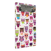 カラフルなフクロウパターン子供への2 ミニクリップボード (アングル)