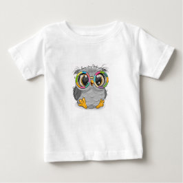カラフルなフクロウ ベビーTシャツ