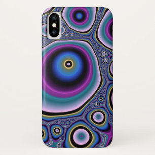 カラフルなフラクタルアート iPhone X ケース