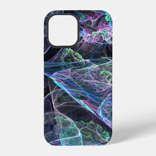 カラフルなフラクタル模様 iPhoneケース (裏面)