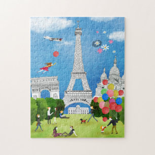 カラフルなフランス ジグソーパズル