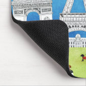 カラフルなフランス マウスパッド (コーナー)