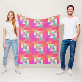 カラフルなフリースブランケット 127cm x 152cm フリースブランケット