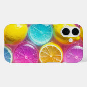 カラフルなフルーツスライスデザイン 光沢テクスチャー Case-Mate iPhoneケース (裏面 (横))