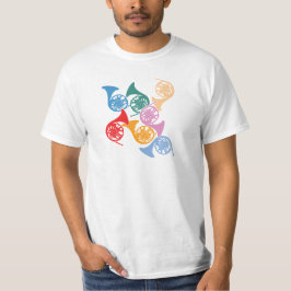 カラフルなフレンチホルン Tシャツ