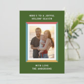 カラフルなフレームに大きなメッセージ シーズンカード (スタンド正面)