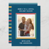 カラフルなフレームに大きなメッセージ シーズンカード (正面/裏面)