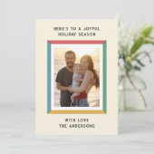 カラフルなフレームに大きなメッセージ シーズンカード (スタンド正面)