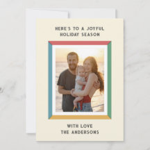 カラフルなフレームに大きなメッセージ