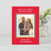 カラフルなフレームに大きなメッセージ シーズンカード (スタンド正面)