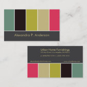 カラフルなブティック(v6)の名刺 名刺 (正面/裏面)