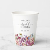 カラフルなブライズシャワー 紙コップ (裏面)