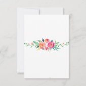 カラフルなブランチ＆バブルリーのウェディングシャワー招待状 招待状 (裏面)