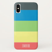 カラフルなブロックネーム Case-Mate iPhoneケース (裏面)