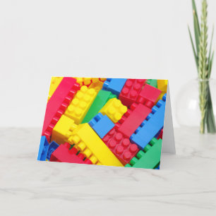 カラフルなブロック カード