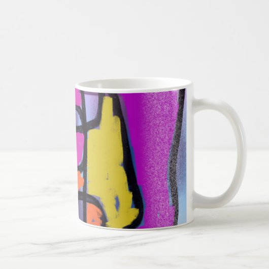 カラフルなブロック コーヒーマグカップ (右)